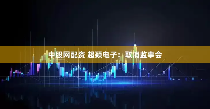 中股网配资 超颖电子：取消监事会